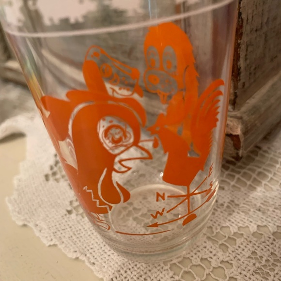 Vintage swanky swig Animal Print Glass Tumbler - Orange - Picture 2 of 2